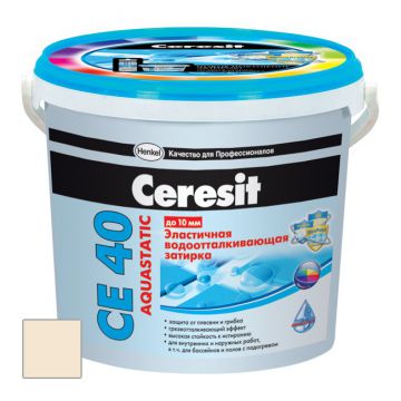 Затирка эластичная Ceresit CE 40 Aquastatic Натура №41 2 кг Затирка эластичная Ceresit CE 40 Aquastatic Натура №41 2 кг