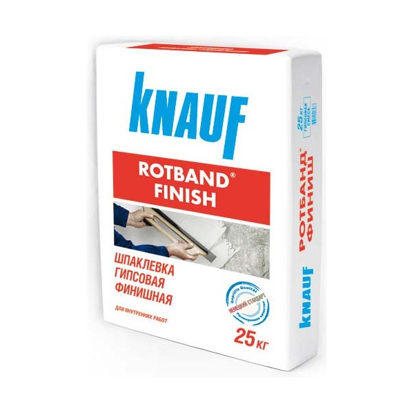 Шпатлевка гипсовая Кнауф Ротбанд Финиш 25 кг Шпатлевка гипсовая Кнауф Ротбанд Финиш 25 кг