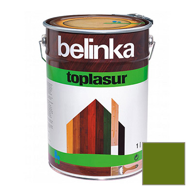 Декоративное покрытие Belinka Toplasur с воском №19 зеленое 1 л Декоративное покрытие Belinka Toplasur с воском №19 зеленое 1 л