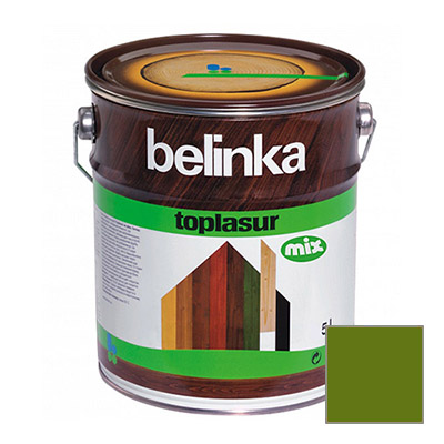 Декоративное покрытие Belinka Toplasur с воском №19 зеленое 5 л Декоративное покрытие Belinka Toplasur с воском №19 зеленое 5 л