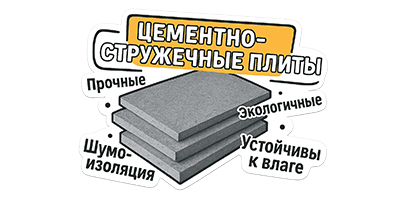 Плиты цементно-стружечные (ЦСП)