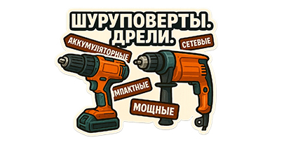 Шуруповерты, винтоверты, гайковерты, дрели