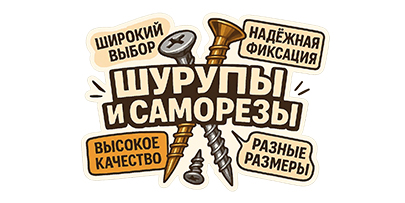 Шурупы и саморезы