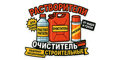 Растворители, очистители, средства по уходу