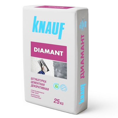 Штукатурка цементная Кнауф (Knauf) Диамант 260 светлый изумруд 25 кг