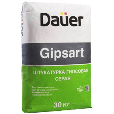 Штукатурка гипсовая Dauer (Дауэр) Gipsart серая 30 кг