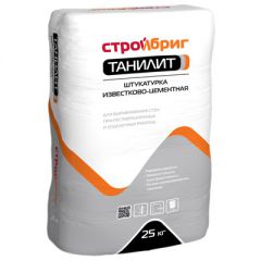 Штукатурка цементная Стройбриг (Stroybrig) Танилит PLC 2.5 MW белый 25 кг