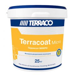 Штукатурка акриловая Terraco (Террако) Terracoat Терракоат Микро фасадная 25 кг