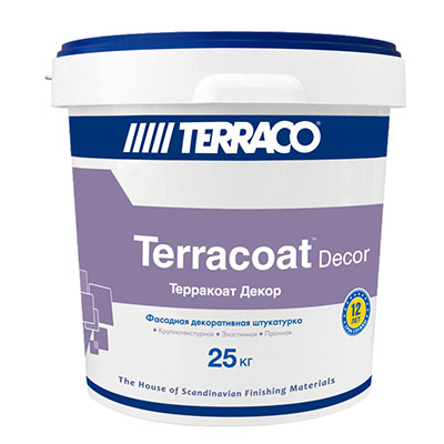 Штукатурка акриловая Terraco (Террако) Terracoat Терракоат Декор фасадная 25 кг Штукатурка акриловая Terraco (Террако) Terracoat Терракоат Декор фасадная 25 кг