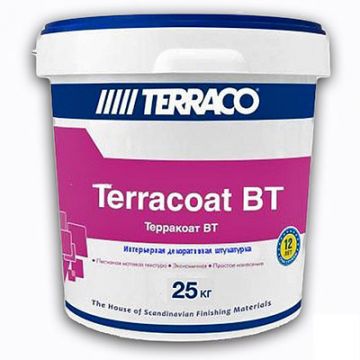 Штукатурка акриловая Terraco (Террако) Terracoat Терракоат BT фасадная 25 кг