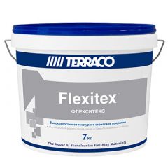 Штукатурка акриловая Terraco (Террако) Flexitex Флекситекс 7 кг