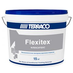 Штукатурка акриловая Terraco (Террако) Flexitex Флекситекс 15 кг