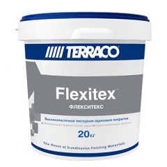 Штукатурка акриловая Terraco (Террако) Flexitex Флекситекс 20 кг