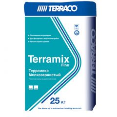Штукатурка Terraco (Террако) Terramix Террамикс Мелкозернистая серая 25 кг