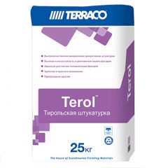 Штукатурка минеральная Terraco (Террако) Tyrol Тироль Короед Декор 25 кг