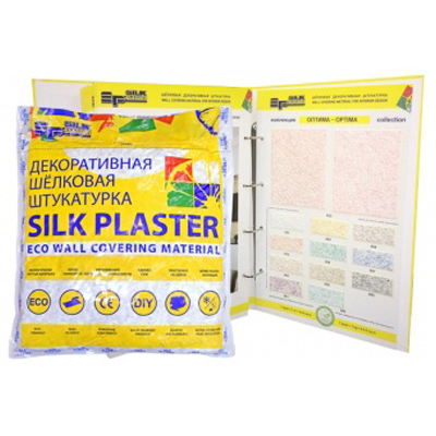 Шёлковая декоративная штукатурка Silk Plaster Оптима 051 1 кг