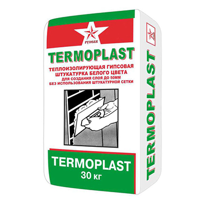 Штукатурка гипсовая Русеан Termoplast белая 30 кг