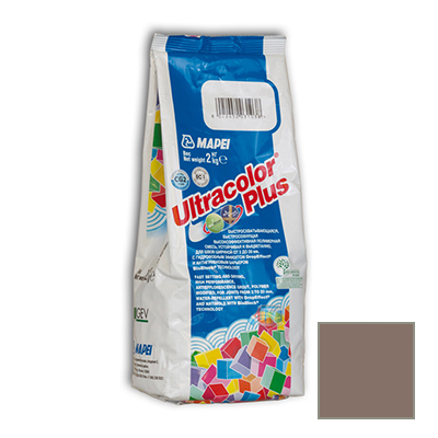 Затирка цементная Mapei Ultracolor Plus №136 гоначрная глина 2 кг