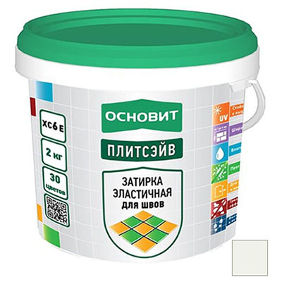 Затирка для швов Основит (Osnovit) Плитсэйв 024 Т-121 серебро 2 кг