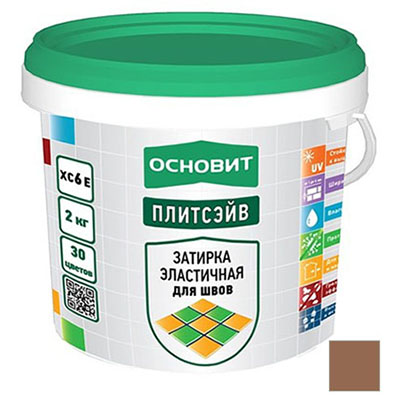 Затирка для швов Основит (Osnovit) Плитсэйв 041 Т-121 светло-коричневый 2 кг