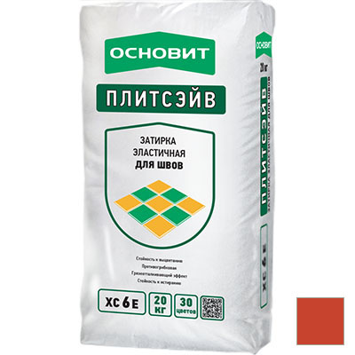 Затирка для швов Основит (Osnovit) Плитсэйв 044 Т-121 кирпичный 20 кг
