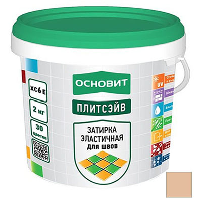 Затирка для швов Основит (Osnovit) Плитсэйв 047 Т-121 персиковый 2 кг
