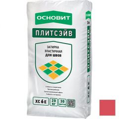 Затирка для швов Основит (Osnovit) Плитсэйв 085 Т-121 малиновый 20 кг