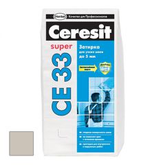 Затирка цементная Ceresit CE 33 Super серая №07 5 кг