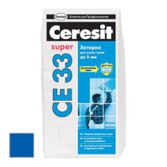 Затирка цементная Ceresit CE 33 Super темно-синяя №88 2 кг