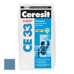 Затирка цементная Ceresit CE 33 Super серо-голубая №85 2 кг