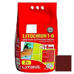 Затирка цементная Litokol Litochrom 1-6 С.200 венге 2 кг