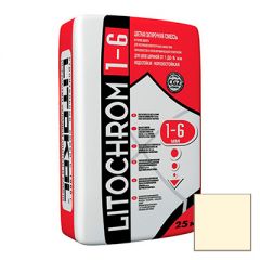 Затирка цементная Litokol Litochrom 1-6 С.480 ваниль 25 кг