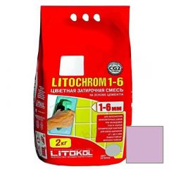 Затирка цементная Litokol Litochrom 1-6 С.650 аметист 2 кг