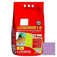 Затирка цементная Litokol Litochrom 1-6 С.670 цикламен 2 кг