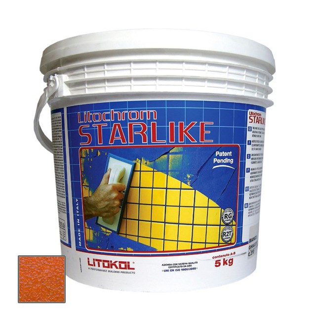 Затирка эпоксидная Litokol (Литокол) Litochrom Starlike C.460 Arancio 2,5 кг