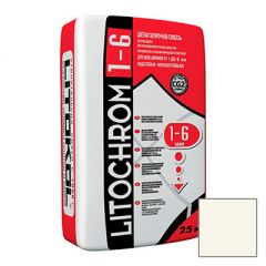 Затирка цементная Litokol Litochrom 1-6 С.50 светло-бежевая 25 кг
