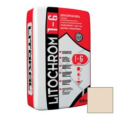 Затирка цементная Litokol Litochrom 1-6 С.60 бежевая 25 кг