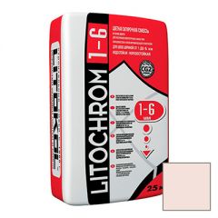 Затирка цементная Litokol Litochrom 1-6 С.70 светло-розовая 25 кг