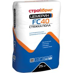 Базовая смесь стяжка пола Стройбриг (Stroybrig) Цемерин FC-40 25 кг