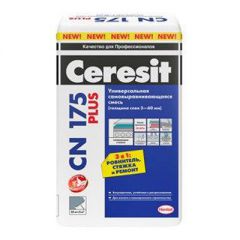 Универсальная смесь самовыравнивающаяся Ceresit CN 175 Plus 25 кг