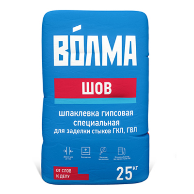 Шпатлевка гипсовая Волма Шов 25 кг Шпатлевка гипсовая Волма Шов 25 кг