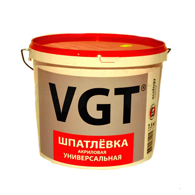 Шпатлевка акриловая VGT Универсальная 7,5 кг