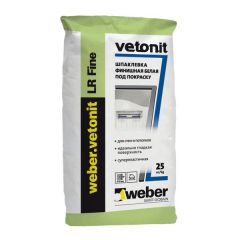 Шпатлевка полимерная Weber-Vetonit LR Fine белый 25 кг