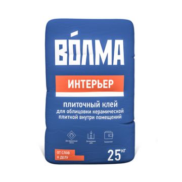Смесь сухая цементная клеевая Волма Интерьер 25 кг