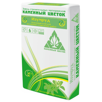Клей для плитки Каменный цветок Изумруд 25 кг