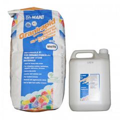 Клей для плитки Mapei Granirapid двухкомпонентный белый 28 кг