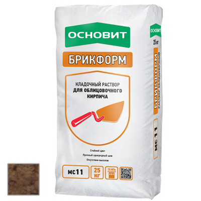 Раствор кладочный Основит (Osnovit) Брикформ МС11 коричневый 040 25 кг