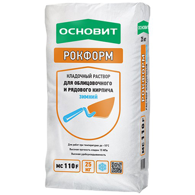 Раствор кладочный Основит Рокформ МС110 F зимний 25 кг