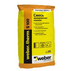 Клей для теплоизоляции Weber-Vetonit therm S 100 25 кг