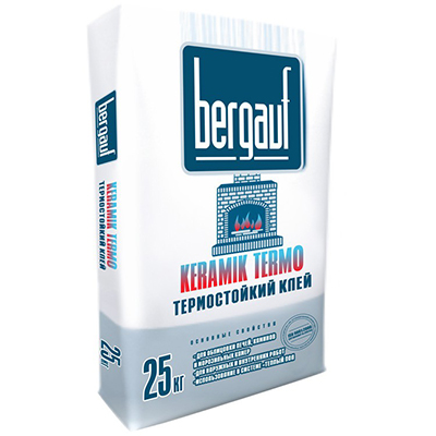 Клей для плитки Bergauf (Бергауф) Keramik Termo Термостойкий 25 кг
